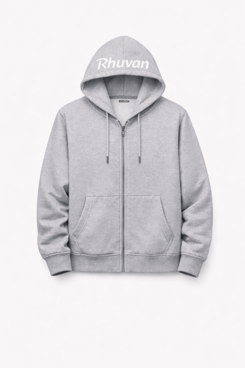Light Gray Zip Up Hoodie
